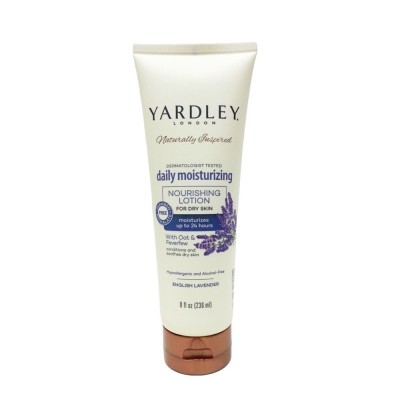 YARDLEY 8oz DAILY MOISTURIZER CREAM - ENGLISH LAVENDER 1CT